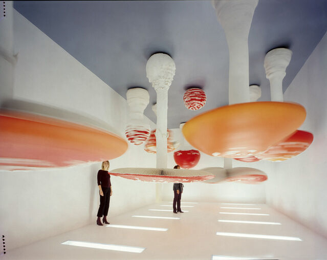 Carsten Höller: Upside-Down-Mushroom-Room, Courtesy Fondazione Prada Photo Attilio Maranzano